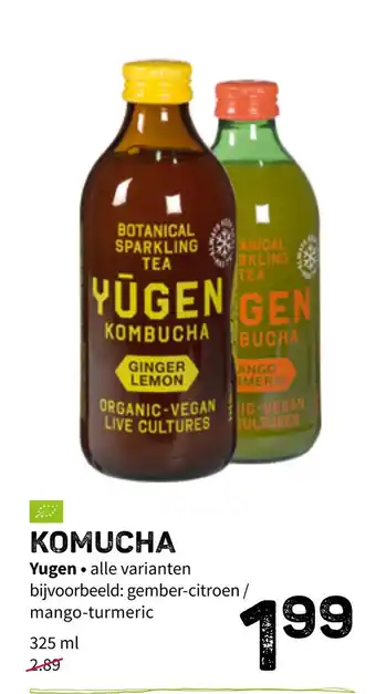 Ekoplaza Yugen komucha 325 ml aanbieding