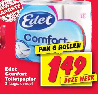 Nettorama Edet comfort toiletpapier aanbieding