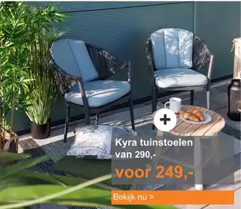 Tuinmeubelland Kyra tuinstoelen aanbieding