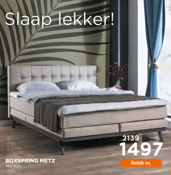 TotaalBED Boxspring metz aanbieding