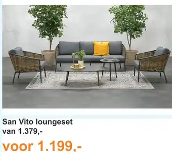 Tuinmeubelland San vito loungeset aanbieding