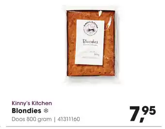 HANOS Kinny's Kitchen Blondies 800 gram aanbieding