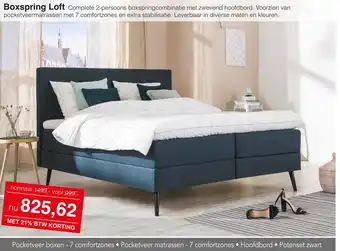 Woonsquare Boxspring loft aanbieding