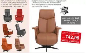 Woonsquare Relaxfauteuil portello aanbieding