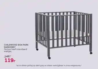 Prenatal Childwood box park darkgrey aanbieding