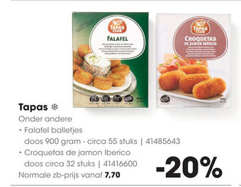 HANOS Tapas aanbieding