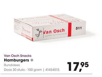 HANOS Van Osch Snacks Hamburgers aanbieding
