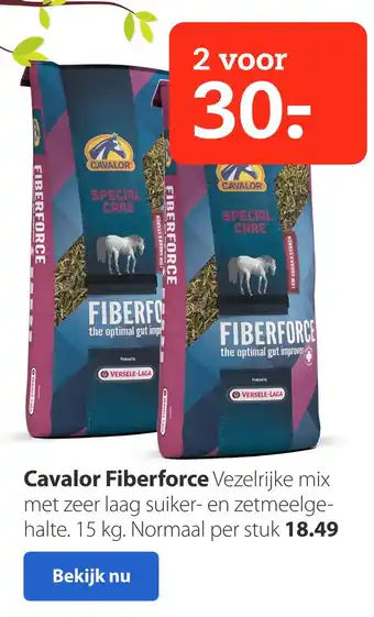 Pets Place Cavalor Fiberforce aanbieding