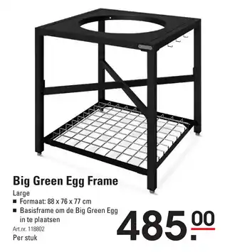 De Kweker Big Green Egg Frame 88x76x77 cm aanbieding