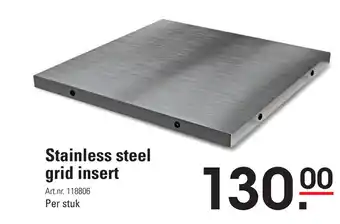 De Kweker Stainless steel grid insert aanbieding