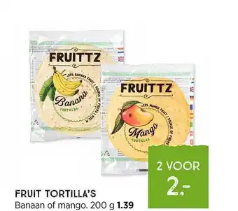 Xenos Fruit tortilla's banaan of mango aanbieding