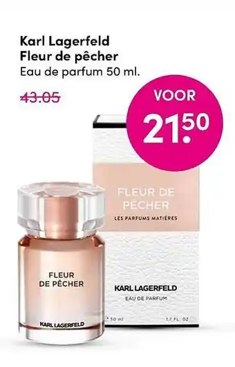 DA Karl lagerfeld fleur de pêcher eau de parfum 50 Ml aanbieding