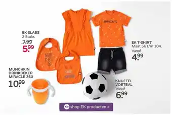 Prenatal Munchkin drinkbeker miracle 360, ek slabs of ek t-shirts aanbieding