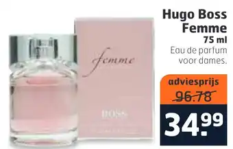 Trekpleister Hugo boss femme 75 ml aanbieding