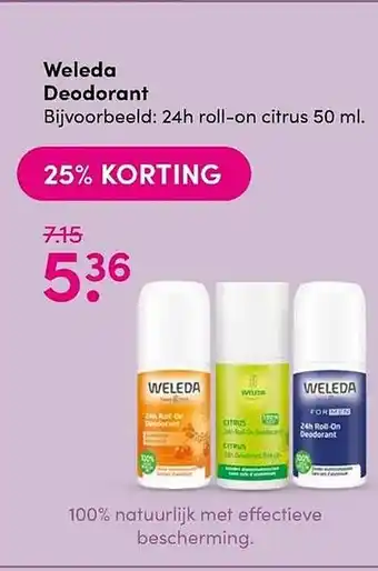 DA Weleda deodorant aanbieding