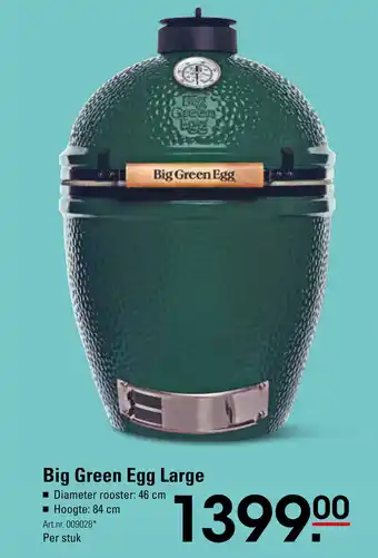 Sligro Big green egg large aanbieding