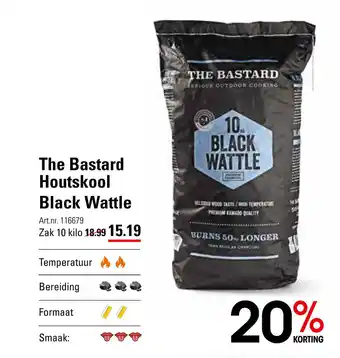 Sligro The bastard houtskool black wattle aanbieding