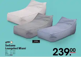 Sligro Sediamo loungebed miami aanbieding