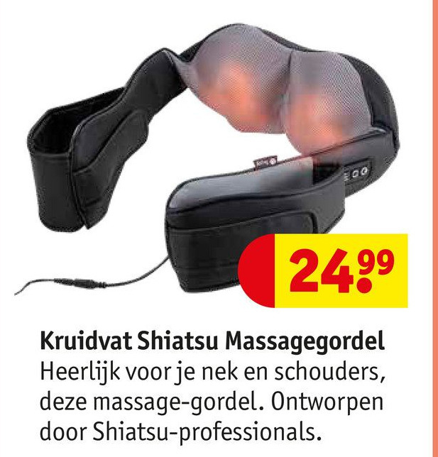 Kruidvat Shiatsu Massagegordel aanbieding bij Kruidvat