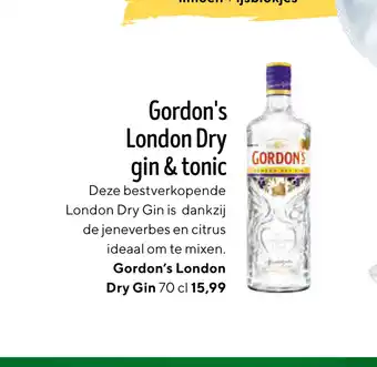 Jumbo Gordon's London Dry gin & tonic 70 cl aanbieding