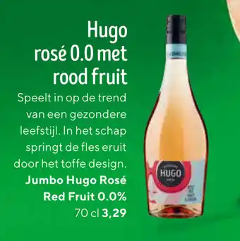 Jumbo Hugo rose 0.0 met rood fruit 70 cl aanbieding