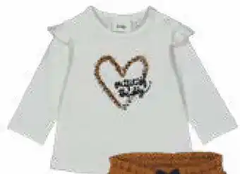 Baby & Tiener Feetje Tiger Love baby shirt offwhite aanbieding