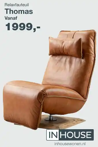 IN.HOUSE Relaxfauteuil Thomas aanbieding