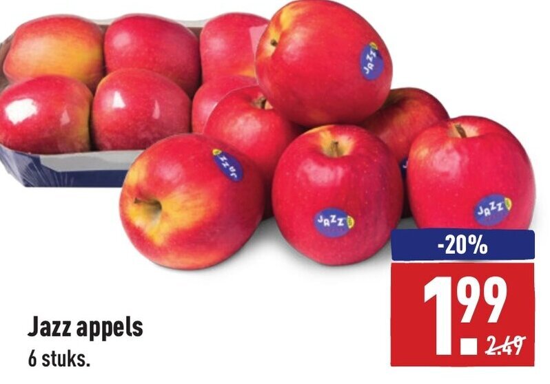 Jazz appels aanbieding bij ALDI