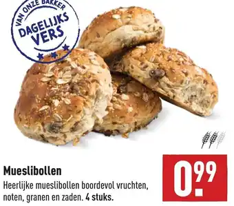 ALDI Mueslibollen 4 stuks aanbieding