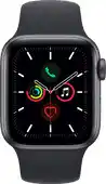 Coolblue Apple Watch SE 44mm Space Gray Aluminium Middernacht Sportband aanbieding