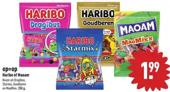 ALDI Haribo of Maoam 250g aanbieding