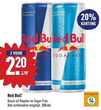 ALDI Red Bull 250ml aanbieding