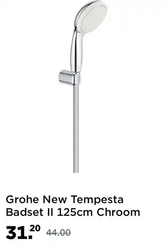 Saniweb Grohe New Tempesta Badset II 125cm Chroom aanbieding