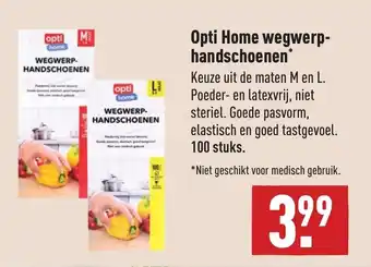 ALDI Opti Home wegwerphandschoenen aanbieding