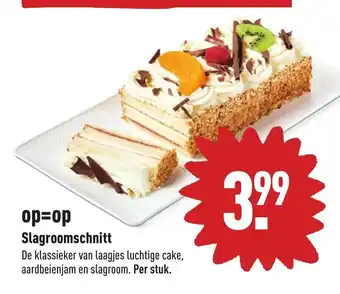 ALDI Slagroomschnitt aanbieding