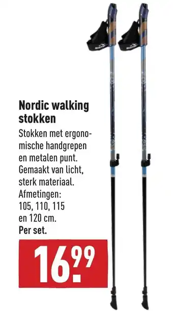 ALDI Nordic walking stokken aanbieding