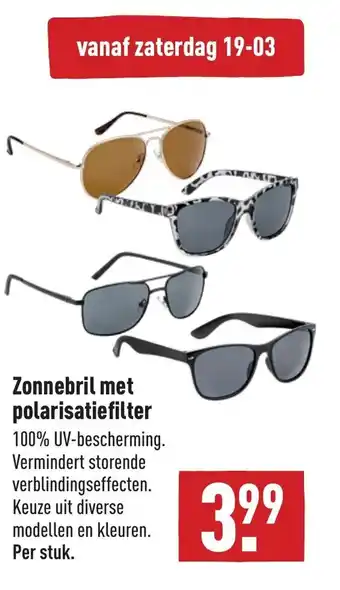 ALDI Zonnebril met polarisatiefilter aanbieding