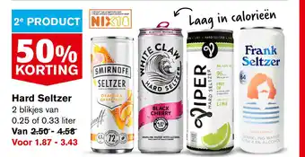 Hoogvliet Hard Seltzer aanbieding