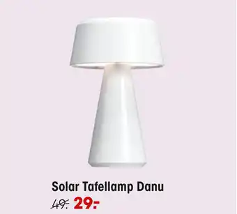 Kwantum Solar Tafellamp Danu aanbieding