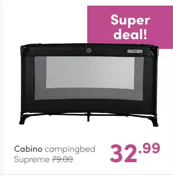 Baby & Tiener Cabino campingbed Supreme aanbieding