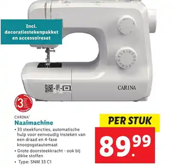 Lidl Carina Naaimachine aanbieding