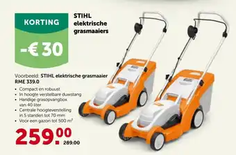 Aveve STIHL elektrische graasmaaiers aanbieding