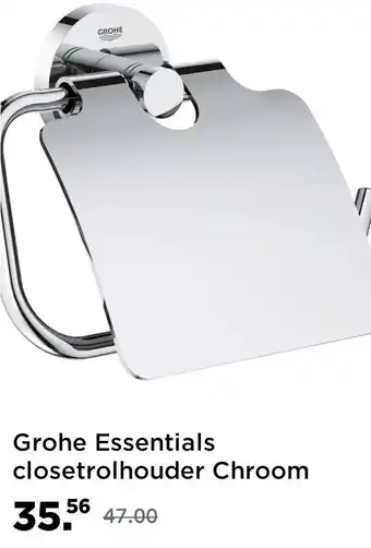 Saniweb Grohe Essentials closetrolhouder Chroom aanbieding