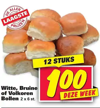 Nettorama Witte, Bruine of Volkoren Bollen aanbieding