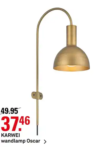 Karwei Karwei wandlamp oscar aanbieding