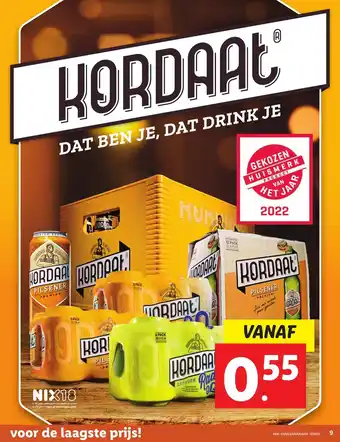 Lidl Kordaae Dat Ben Je, Dat Drink Je aanbieding