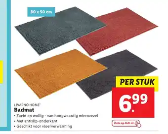 Lidl Livarno Home Badmat per stuk 80 x 50 cm aanbieding