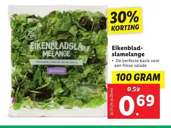 Lidl Eikenblad-slamelange 100 gram aanbieding