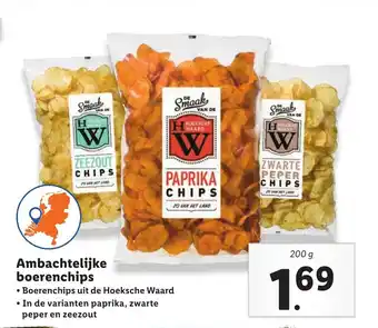 Lidl Ambachtelijke boerenchips 200 g aanbieding