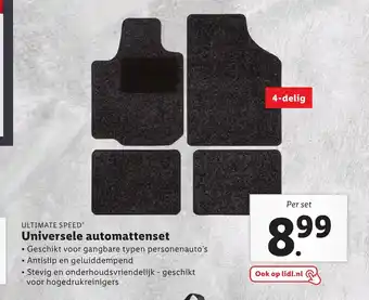 Lidl Ultimate Speed Universele automattenset per set aanbieding